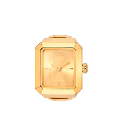 Anillo-Reloj TOUS Karat de Acero Dorado