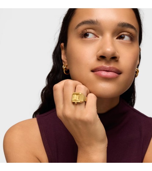 Anillo-Reloj TOUS Karat de Acero Dorado