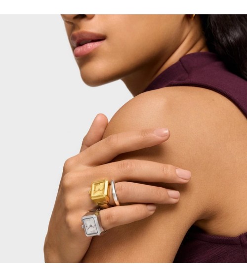 Anillo-Reloj TOUS Karat de Acero Dorado