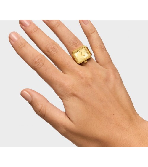 Anillo-Reloj TOUS Karat de Acero Dorado