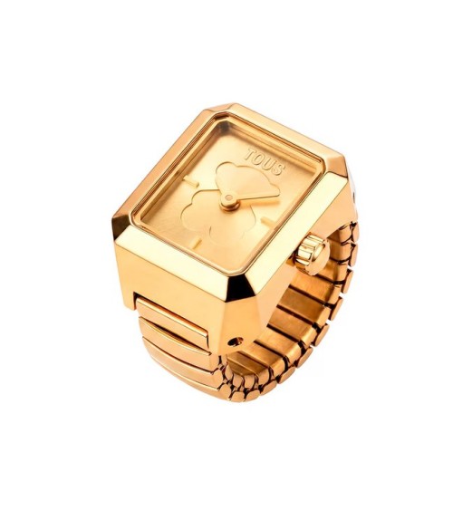 Anillo-Reloj TOUS Karat de Acero Dorado