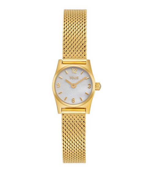 Reloj TOUS Epic Mini de Acero Dorado con Esfera de Nácar