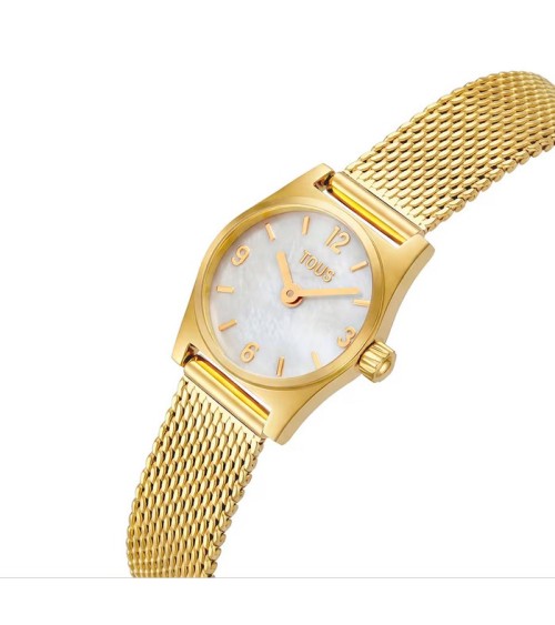 Reloj TOUS Epic Mini de Acero Dorado con Esfera de Nácar