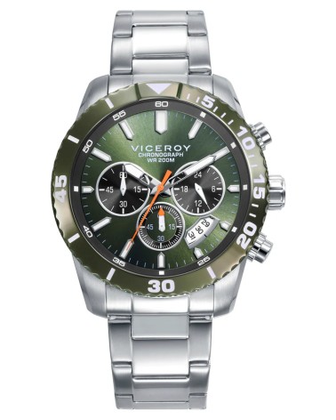 Reloj Viceroy Magnum Hombre Acero Verde Cronógrafo