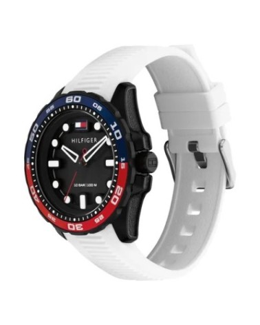 Reloj Tommy Hilfiger Th-Regatta Hombre Deportivo Silicona Blanco