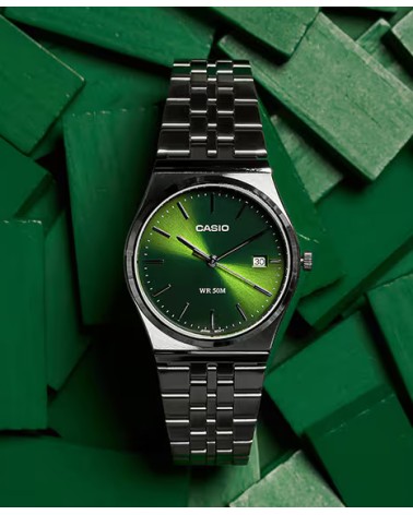 Reloj Casio Collection Acero Esfera Verde Tiffany