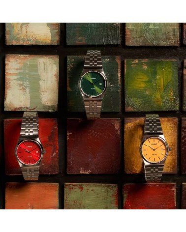 Reloj Casio Collection Acero Esfera Verde Tiffany