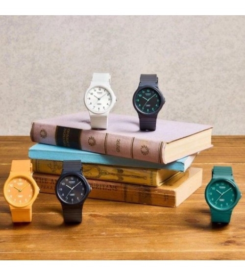 Reloj Casio Analógico Retro Amarillo