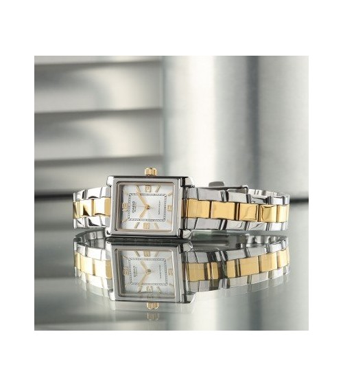 Reloj Casio bicolor rectangular señora LTP-1234PSG-7AEG
