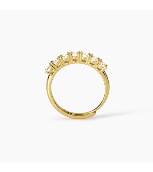 Mabina Anillo ajustable de plata dorada