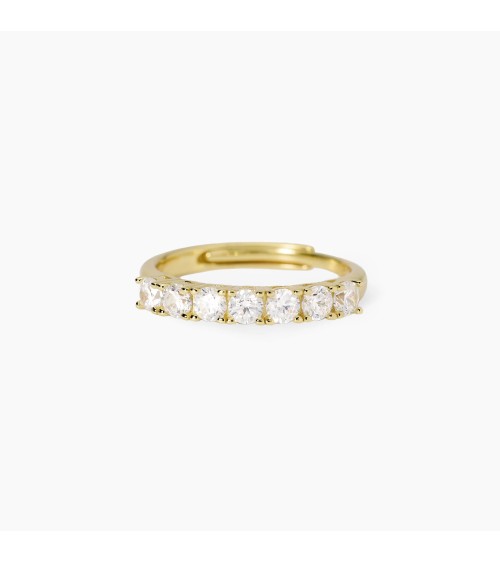Mabina Anillo ajustable de plata dorada