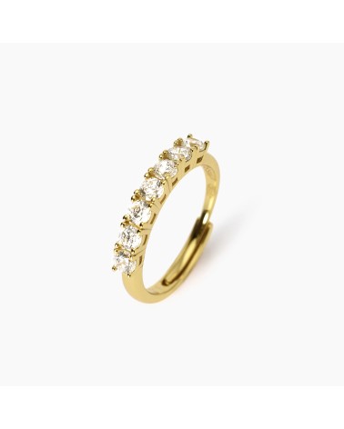 Mabina Anillo ajustable de plata dorada