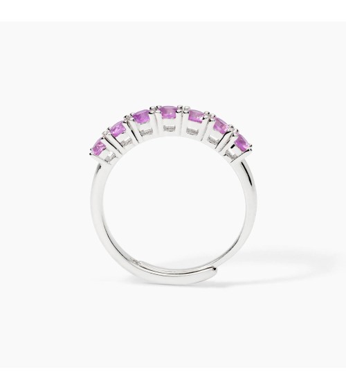 Anillo de Plata con Turmalinas Sintéticas Multicolor Mabina | Joyería Onix Lugo