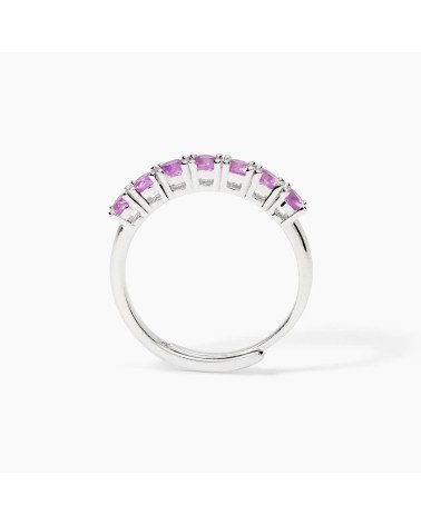 Anillo de Plata con Turmalinas Sintéticas Multicolor Mabina | Joyería Onix Lugo