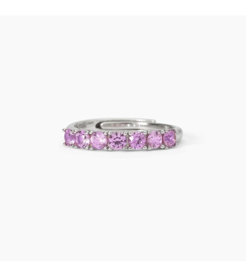 Anillo de Plata con Turmalinas Sintéticas Multicolor Mabina | Joyería Onix Lugo