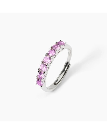 Anillo de Plata con Turmalinas Sintéticas Multicolor Mabina | Joyería Onix Lugo