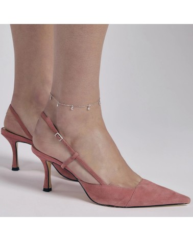 Tobillera de Plata con Charms Puntos de Luz de Zirconita Mabina | Joyería Onix Lugo