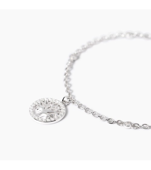 Pulsera de Plata Árbol de la Vida con Zirconitas Mabina | Joyería Onix Lugo