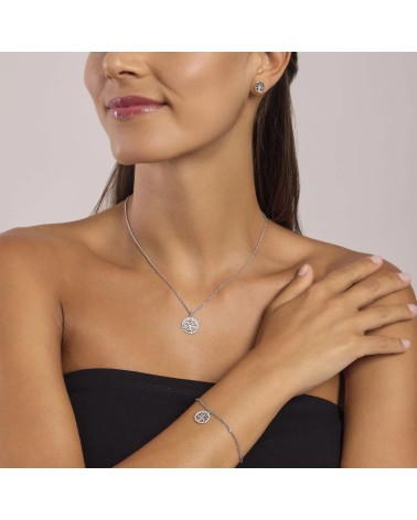 Pulsera de Plata Árbol de la Vida con Zirconitas Mabina | Joyería Onix Lugo
