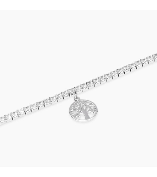 Pulsera Tennis de Plata Árbol de la Vida con Zirconitas Mabina | Joyería Onix Lugo