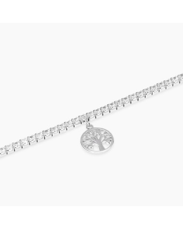 Pulsera Tennis de Plata Árbol de la Vida con Zirconitas Mabina | Joyería Onix Lugo