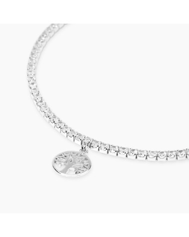 Pulsera Tennis de Plata Árbol de la Vida con Zirconitas Mabina | Joyería Onix Lugo