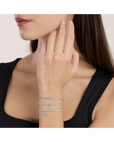 Pulsera Tennis de Plata Árbol de la Vida con Zirconitas Mabina | Joyería Onix Lugo