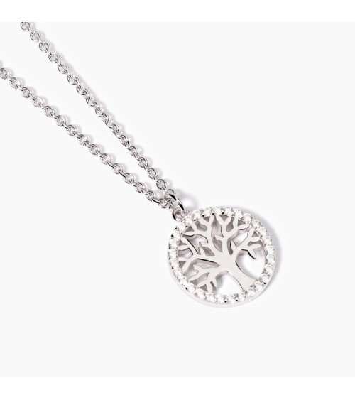 Gargantilla de Plata Árbol de la Vida con Zirconitas Mabina | Joyería Onix Lugo