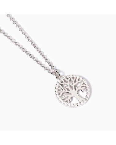 Gargantilla de Plata Árbol de la Vida con Zirconitas Mabina | Joyería Onix Lugo