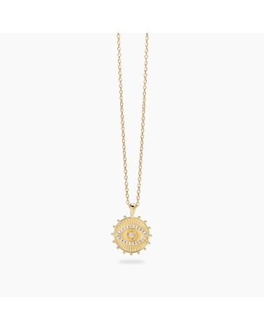 Gargantilla de Plata Bañada en Oro Ojo de la Suerte Mabina | Joyería Onix Lugo
