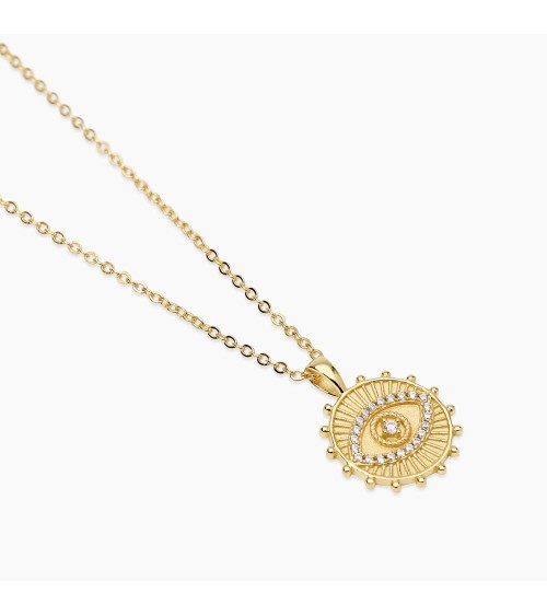 Gargantilla de Plata Bañada en Oro Ojo de la Suerte Mabina | Joyería Onix Lugo