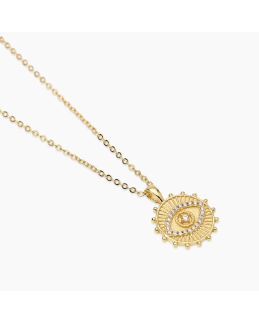Gargantilla de Plata Bañada en Oro Ojo de la Suerte Mabina | Joyería Onix Lugo
