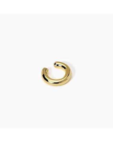 Pendiente Ear Cuff de Plata Dorada Mini Aro con Zirconitas Mabina | Joyería Onix Lugo