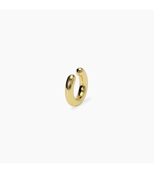 Pendiente Ear Cuff de Plata Dorada Mini Aro con Zirconitas Mabina | Joyería Onix Lugo