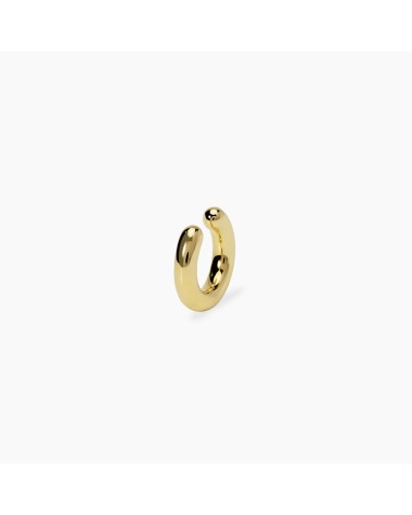 Pendiente Ear Cuff de Plata Dorada Mini Aro con Zirconitas Mabina | Joyería Onix Lugo