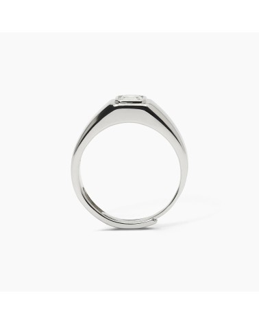 Anillo Solitario de Plata con Zirconita Brillante Mabina | Joyería Onix Lugo