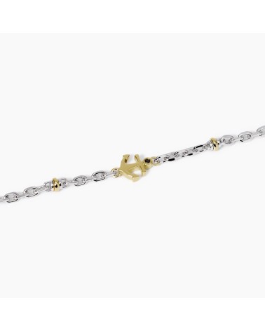 Pulsera de Plata para Hombre con Ancla y Zirconitas Negras Mabina | Joyería Onix Lugo