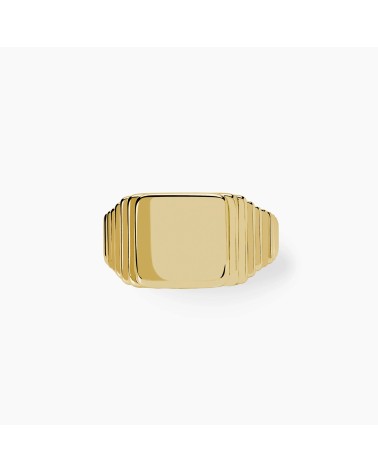 Anillo de Sello Chevalier de Plata Bañado en Oro Mabina | Joyería Onix Lugo
