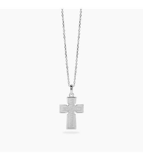 Collar de Plata para Hombre con Crucifijo Cristiano Ortodoxo CREDO Mabina | Joyería Onix Lugo