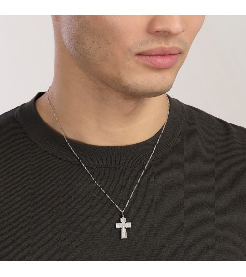 Collar de Plata para Hombre con Crucifijo Cristiano Ortodoxo CREDO Mabina | Joyería Onix Lugo