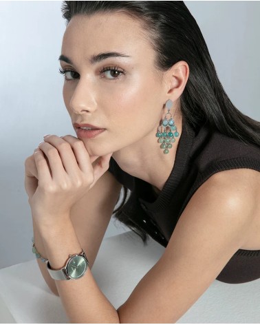 Reloj Viceroy de Mujer Esfera Verde y Malla Milanesa 401344-67 | Joyería Onix Lugo