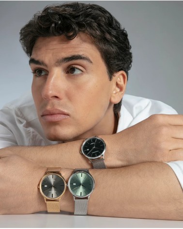 Reloj Viceroy de Hombre Esfera Verde y Malla Milanesa 401497-67 | Joyería Onix Lugo