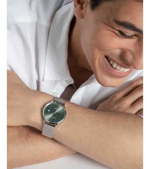 Reloj Viceroy de Hombre Esfera Verde y Malla Milanesa 401497-67 | Joyería Onix Lugo