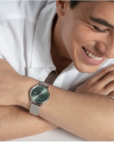 Reloj Viceroy de Hombre Esfera Verde y Malla Milanesa 401497-67 | Joyería Onix Lugo