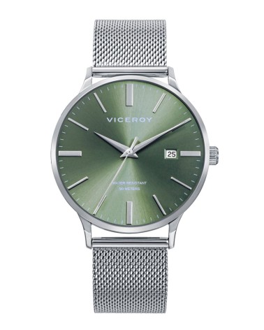 Reloj Viceroy de Hombre Esfera Verde y Malla Milanesa 401497-67 | Joyería Onix Lugo