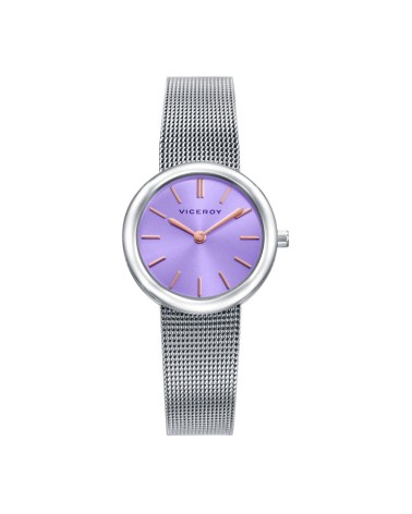 Reloj Viceroy de Mujer Esfera Morada y Malla Milanesa Kiss 401346-97 | Joyería Onix Lugo