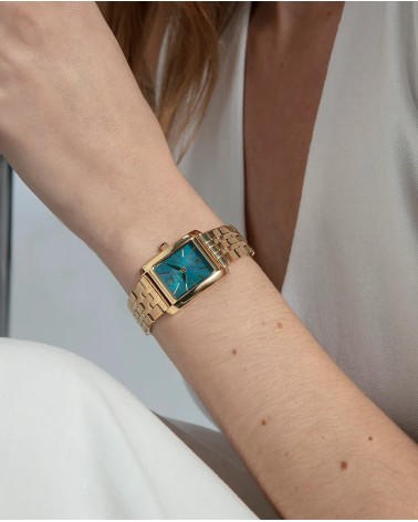 Reloj Viceroy de Mujer Dorado Rectangular Esfera Madreperla Verde Chic 41164-63 | Joyería Onix Lugo