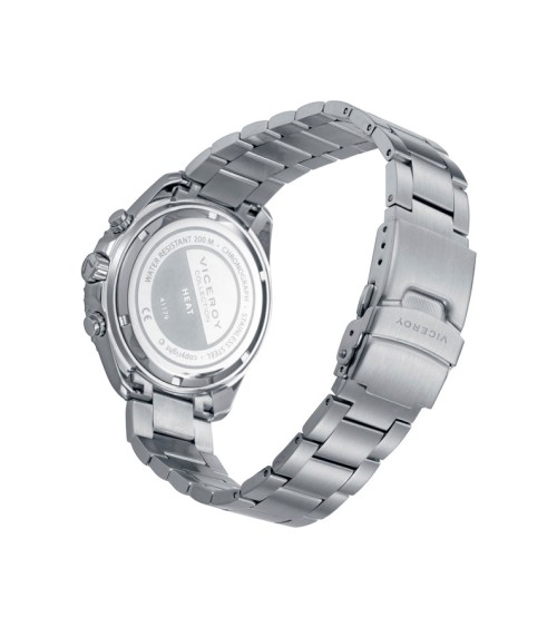 Reloj Viceroy de Hombre Cronógrafo Bisel Cerámico Marrón Esfera Azul Heat 41179-37 | Joyería Onix Lugo