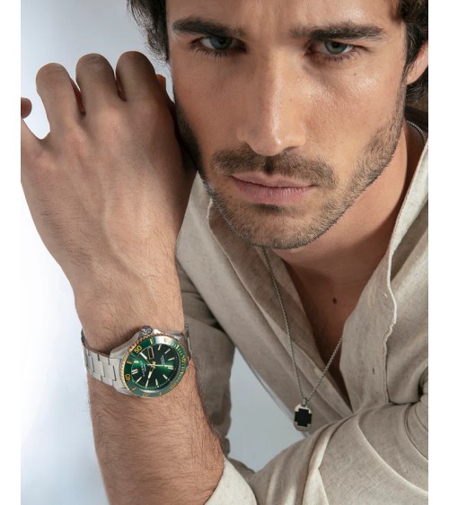 Reloj Viceroy Automático de Hombre Bisel Cerámico Verde 200m Heat 41181-67 | Joyería Onix Lugo