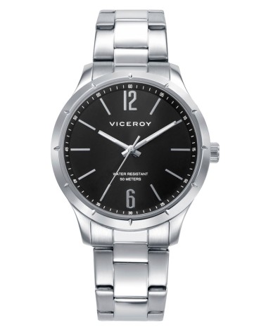 Reloj Viceroy de Hombre en Acero con Esfera Negra Dress 401493-55 | Joyería Onix Lugo